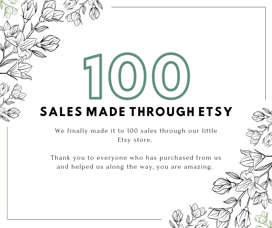 WyldCreates's tweet photo. And less than a month later, hit 100 sales 🥳🥳 https://t.co/NA4Gc7iARX