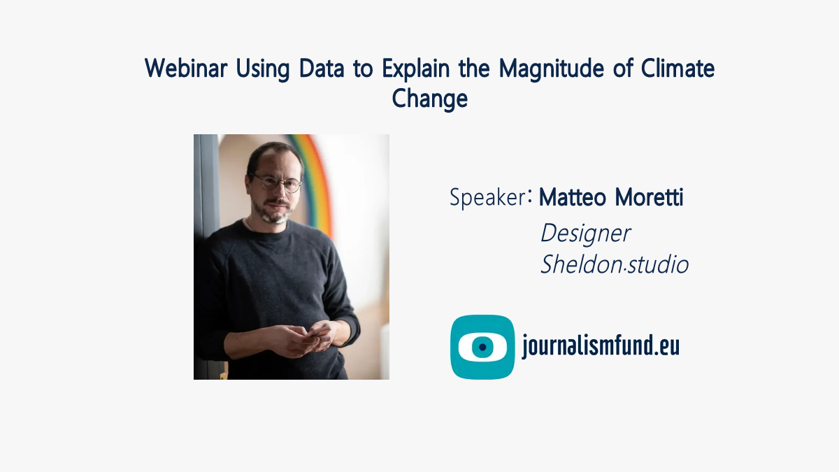 journalismfund's tweet photo. "Opening the open data – powerful narratives for citizens"
Speaking now: @teo_moretti
Follow the live streaming here ⬇️
https://t.co/tgszEqnw4s
#webinar #datajournalism #environment #earthprogramme #data #training #climate https://t.co/SpjGx3kOzr