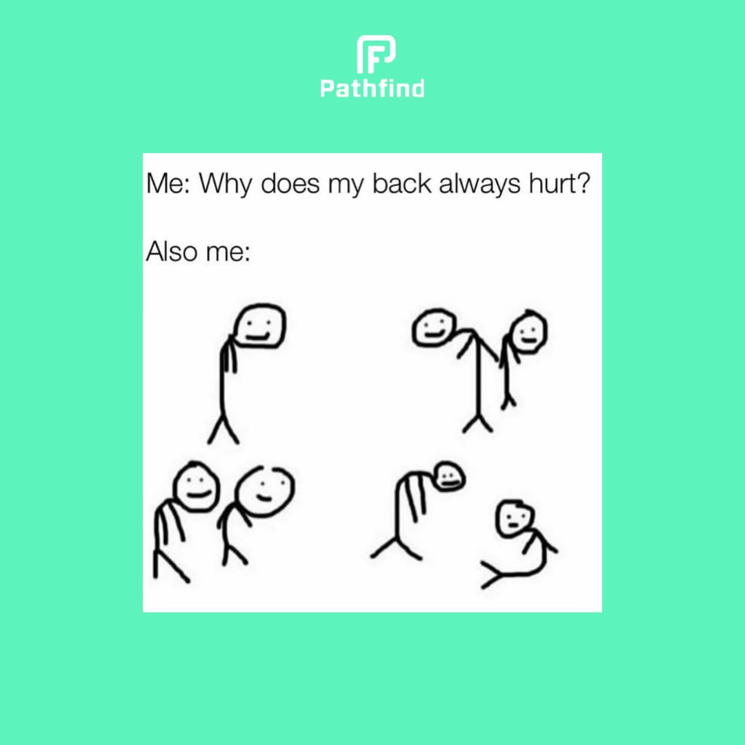 PathfindNow's tweet image. Working at a desk isn't always the most glamorous for our back posture!

If you needed a reminder to take some time today to stretch... this is it! 😉