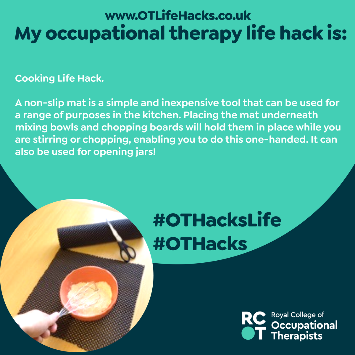 seashelltrust's tweet photo. Seashell’s Occupational Therapy Student Kari is providing Wednesday’s OT Hack! Kari’s tip will help you when cooking.🧑‍🍳

https://t.co/gMC5PW9KOZ

#OTHacksLife #OTHacks #OTWeek2022 https://t.co/jQbbWuVEbt