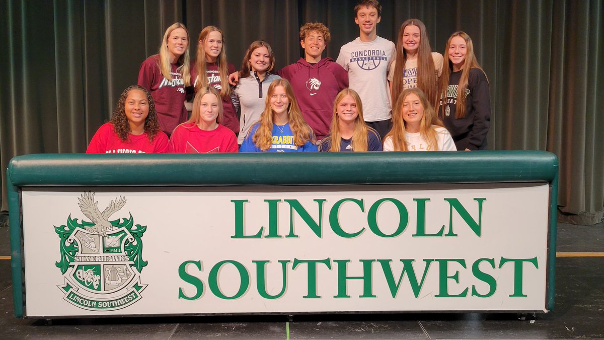 Congrats to our Fall College Signees!!  Great representation of the Silver Hawks Family. Good Luck in all your future endeavors!!!  Go Hawks!!