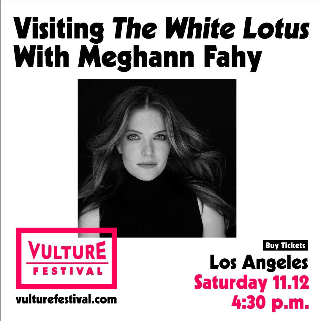 Join us for an advanced screening of the third episode of HBO's The White Lotus followed by a conversation with star Meghann Fahy. Grab your ticket, pack a sun hat and get ready to be transported to the Sicilian coast for a beautiful vacation with kinda terrible vibes! Tix in bio