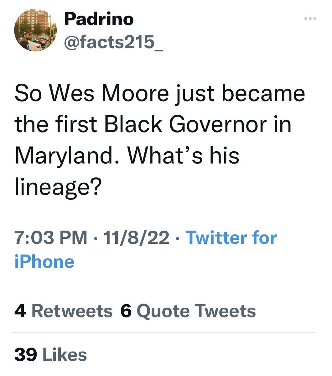 idabeewells's tweet photo. #TheOtherWesMoore is now the first BLACK governor of the state of Maryland. Sane, sober and sensible people want to know what his policies will be.
This what yo people on this app talm bout. Smh.
#adosistrash #fbaistrash https://t.co/Ya1m6WnGkc