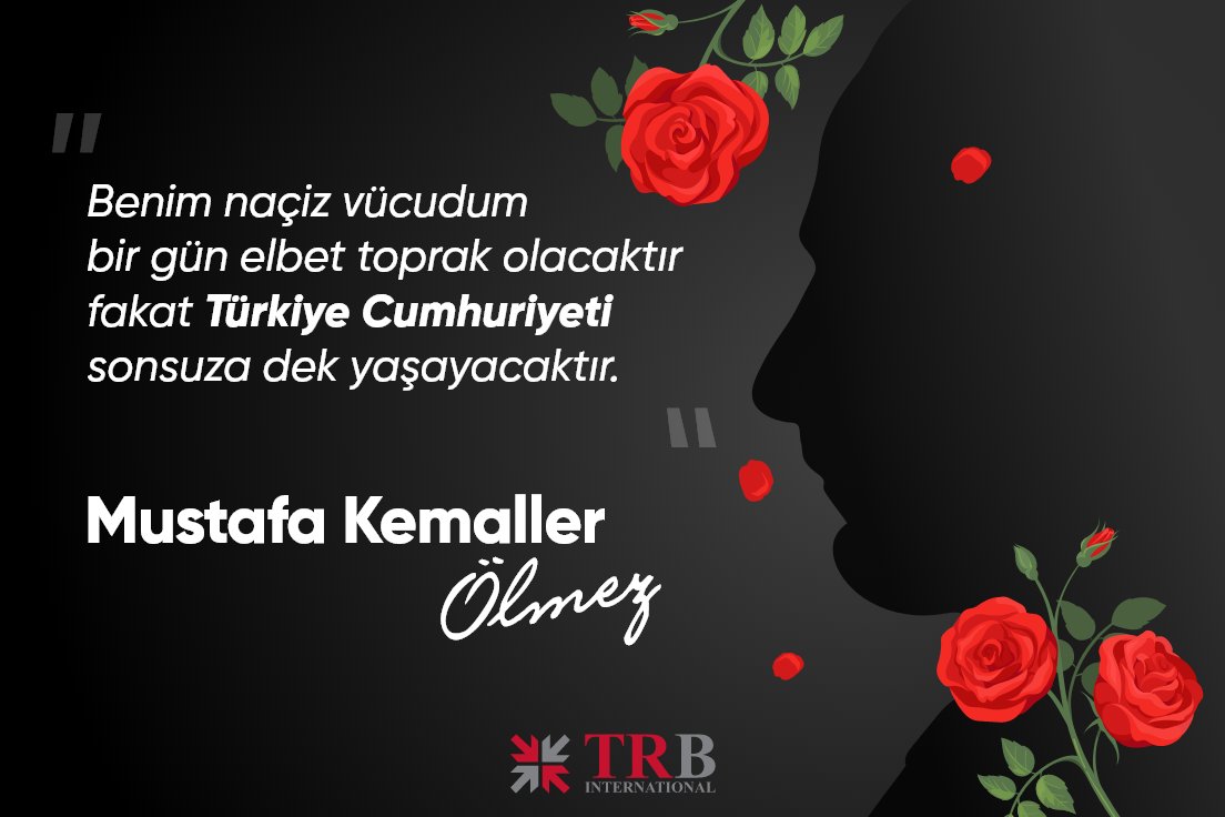 trbturkiye's tweet photo. Atamızı ebediyete intikal etmesinin 84. yılında, büyük bir özlem ve rahmet ile anıyoruz. 
#MustafaKemalAtatürk #10kasım https://t.co/uFH03Ri5I7