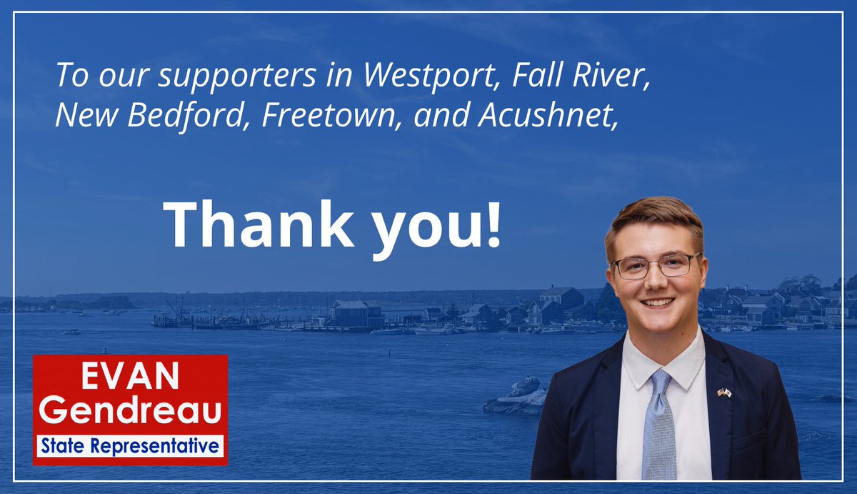 EvanForRep's tweet photo. Thank you to our supporters throughout the 8th Bristol District! While this isn't the outcome we hoped for, we earned 47% of the vote and brought attention to the many important issues facing our Commonwealth. https://t.co/aFAnKeknKN