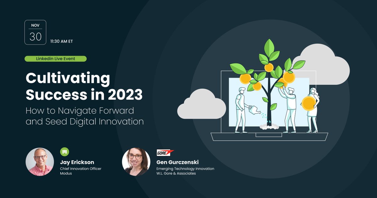 Join us on Nov. 30th for Cultivating Success in 2023: How to Navigate Forward and Seed Innovation. Hear Innovation experts, Jay Erickson and Gen Gurczenski, as they share core principles for turning strategic planning into your org's competitive advantage.
bit.ly/3WRwjD8