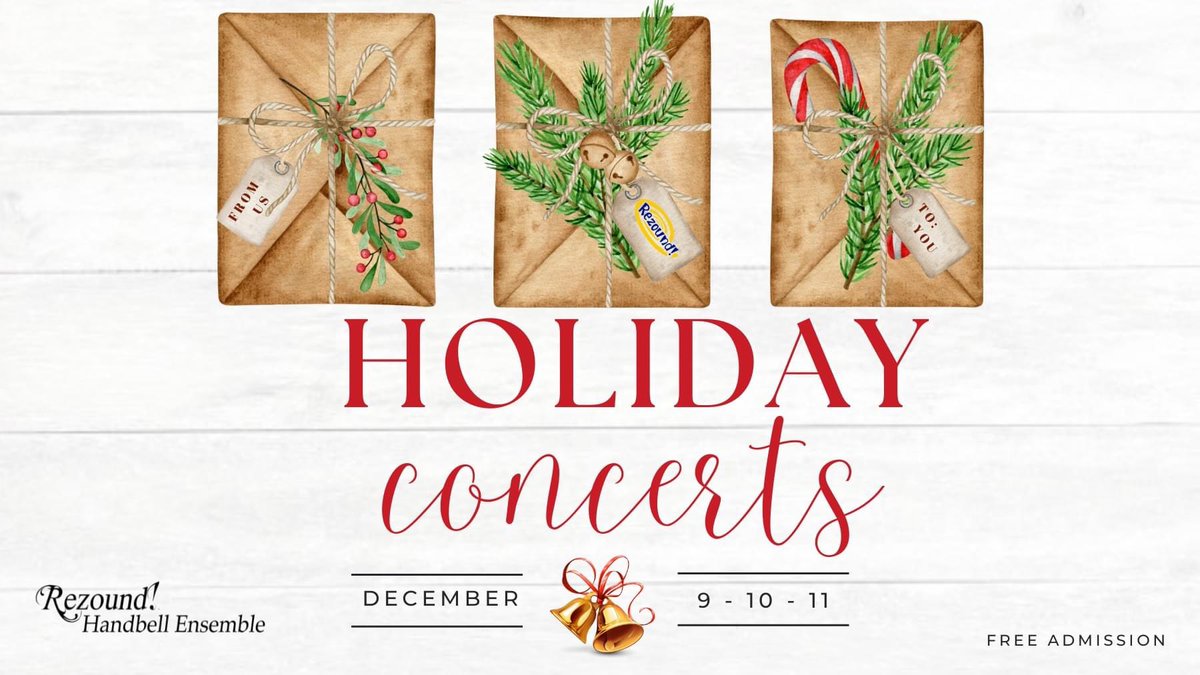 RezoundBells's tweet photo. Just about a month til our Holiday Concerts! #christmasinkansascity #KCChristmas #rezoundhandbells #holidayspirit Details at https://t.co/HDZzxYfvQd https://t.co/551e0fhGdU