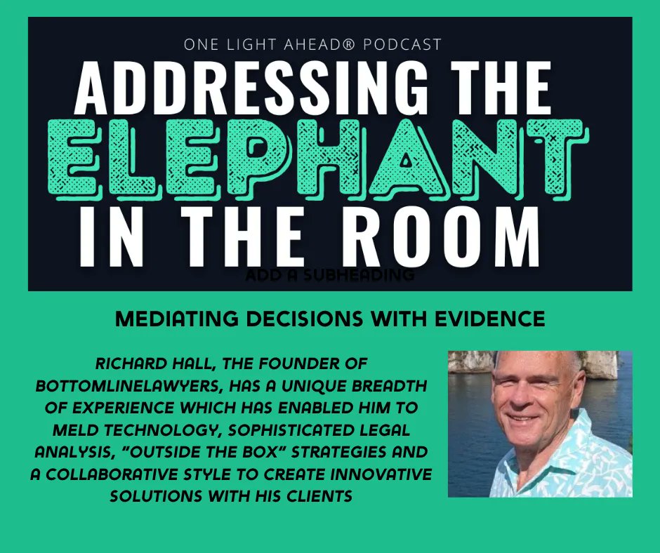 This week's episode is a return guest, Richard Hall. Richard is the founder of BottomLine #Lawyers PC. He provides many #questions for listeners to consider when they are faced with #unexpected #challenges or #opportunities.