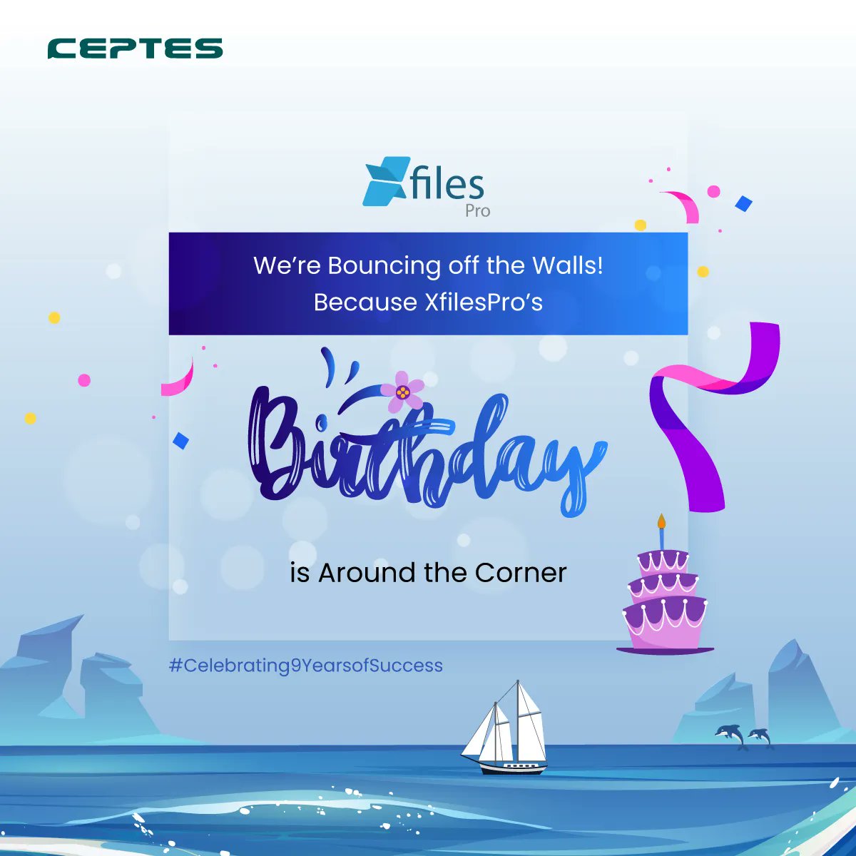 ceptessoftware's tweet photo. We can’t keep calm 😍😍 Join us in the celebration of nine successful years of #XfilesPro. And stay excited for the big surprises that come your way!
#Celebrating9YearsofSuccess #XfilesProturnsnine #proudful #filemanagement #storageoptimization #Salesforce #AppExchange https://t.co/BR1jwHZTGA