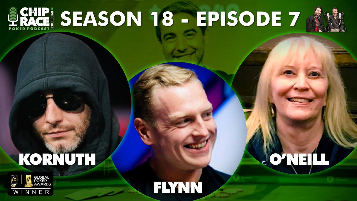 thechiprace's tweet image. ♠️ ♥️ ♣️ ♦️ S18~E7 ♦️ ♣️ ♥️ ♠️

🇺🇸 @GPI #1 @ChancesCards 
🇮🇪 Poker player &amp;amp; Podcaster @Jam_Fly 
🇮🇪 Strategy: @dklappin bluff in the Estrellas Barcelona
🇺🇸 @DebiONeillCC on @CardsChat 

🎙 on.soundcloud.com/gzWvZCxAnuaigq…

💚LIKE &amp;amp; ♻️RT = DRAW for €1000 @UpswingPoker voucher