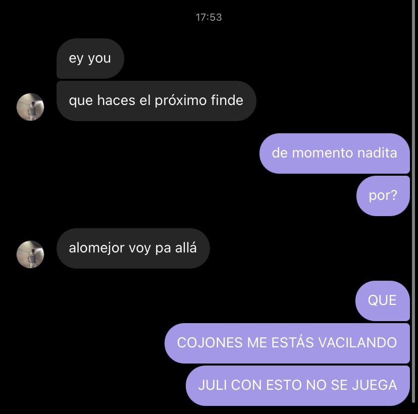 sinceramente no he sido más feliz en mi vida