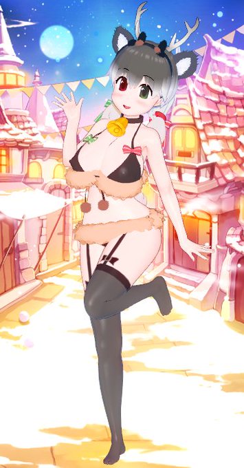 今日、トナカイのスケベ服装を作ってみました。 デザインはスケベ服装を描いた方々のデザインを一つずつ参考にしました。 