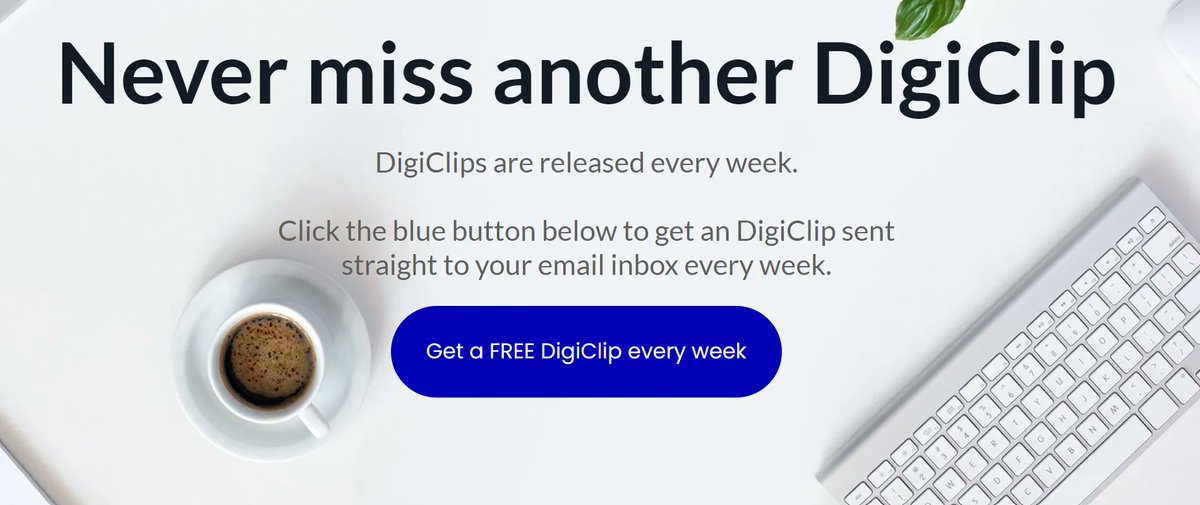 digi_kick's tweet image. You never have to miss another DigiClip, ever!! Sign up to our FREE weekly DigiClips right here. Click the link and scroll down until you see the space to sign up: digiquick.org/digiclip #DigiQuick #DigiClips
