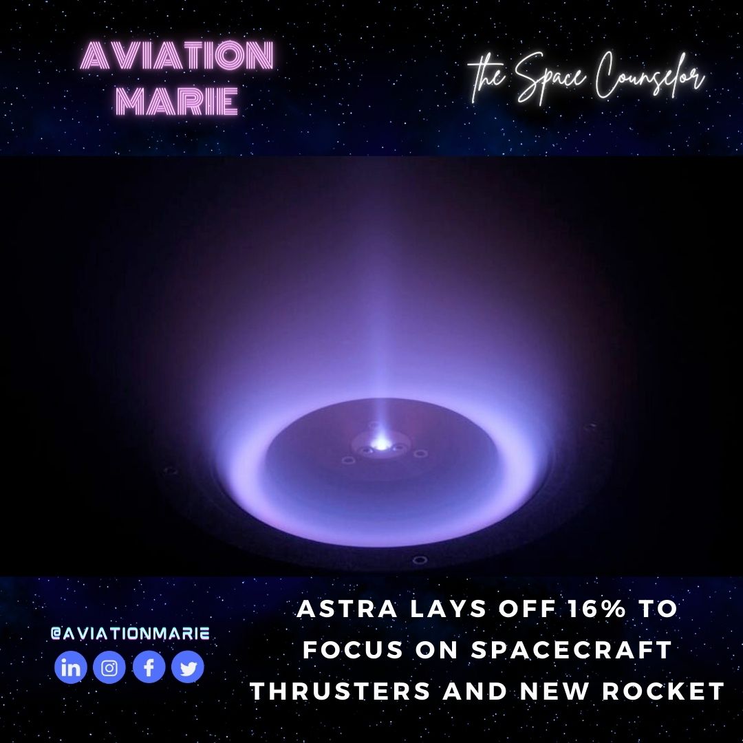 mpgron's tweet image. Astra lays off 16% to focus on spacecraft thrusters and new rocket
Astra Space is laying off one-sixth of its workforce, a move the company’s leadership says is needed to focus its resources on production of spacecraft electric thrusters and development of a new launch vehicle.