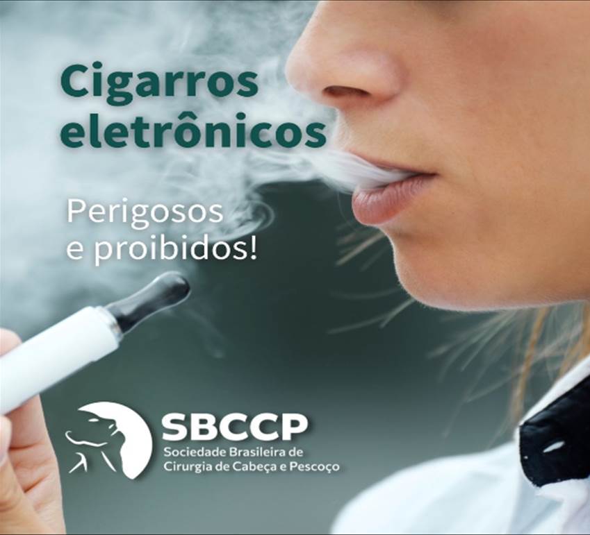 sbccpsbccp's tweet photo. O cigarro eletrônico, além de proibido, faz muito mal à saúde. A nicotina presente em alguns modelos gera dependência química e outras substâncias nocivas atacam seu corpo, provocando doenças respiratórias, cardíacas e até câncer; em especial os de boca, faringe e laringe. https://t.co/xp1givldtM
