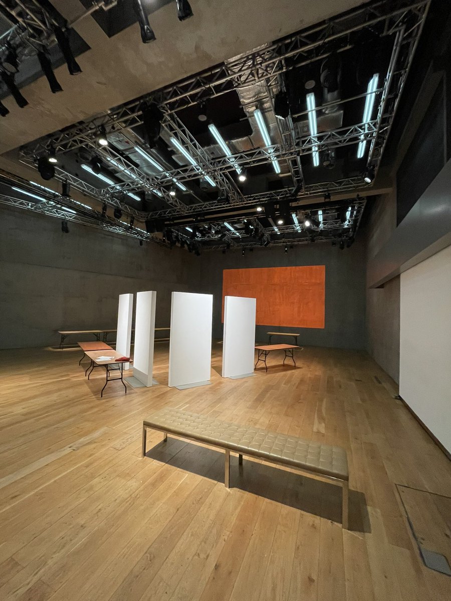 Blank walls… ready to setup our exhibition “The School Building: Speculative models and socio-semantic maps” today only - come and join us <a href="/Nottm_Contemp/">Nottingham Contemporary</a> from 7pm