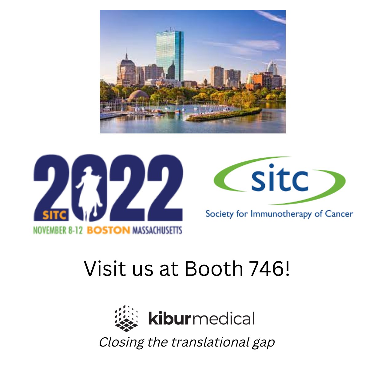 KiburMedical's tweet image. Come visit us at SITC tomorrow and Friday! Stop by poster #890 to learn more about how we are using the Kibur microdevice to identify targeted agents and immunotherapies in breast cancer. 

#oncology #oncologyresearch #microdevice #drugdevelopment #breastcancer #breastcancer