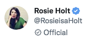 Rosie Holt tweet media