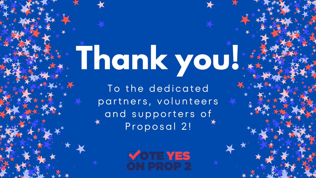 Our partners, volunteers and supporters worked tirelessly across Michigan to urge voters to vote YES on #MIProp2! We couldn’t have done it without you.