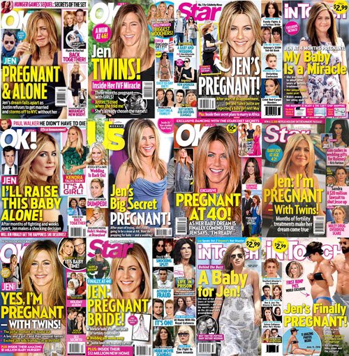 tabloids FOR YEARS made up that she was pregnant and after this all time she never became pregnant because she couldn’t JENNIFER ANISTON DESERVES AN APOLOGY