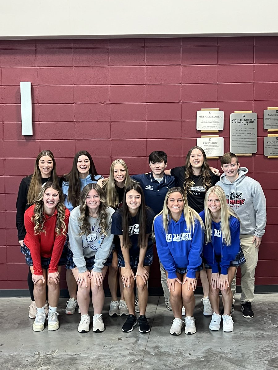 This morning we celebrated these 11 athletes for signing their NLI to continue their athletic careers next year. CONGRATULATIONS!!! 🎉 💙