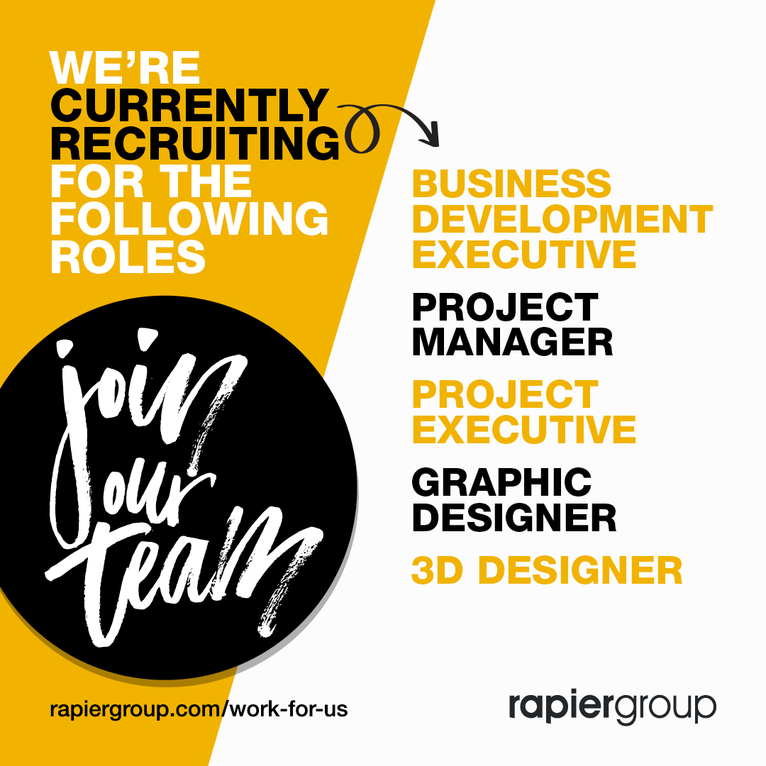 rapiergroup (@rapiergroup) on Twitter photo We are #hiring! 🥳 Know anyone who might be interested? Due to newly awarded contracts, we're looking to recruit five more superstars to join the <a href="/rapiergroup/">rapiergroup</a> team. Check out the roles and apply here: hubs.la/Q01rW7ns0
#events #eventprofs #work #hiring #jobs #recruitment We are #hiring! 🥳 Know anyone who might be interested? Due to newly awarded contracts, we're looking to recruit five more superstars to join the <a href="/rapiergroup/">rapiergroup</a> team. Check out the roles and apply here: hubs.la/Q01rW7ns0
#events #eventprofs #work #hiring #jobs #recruitment