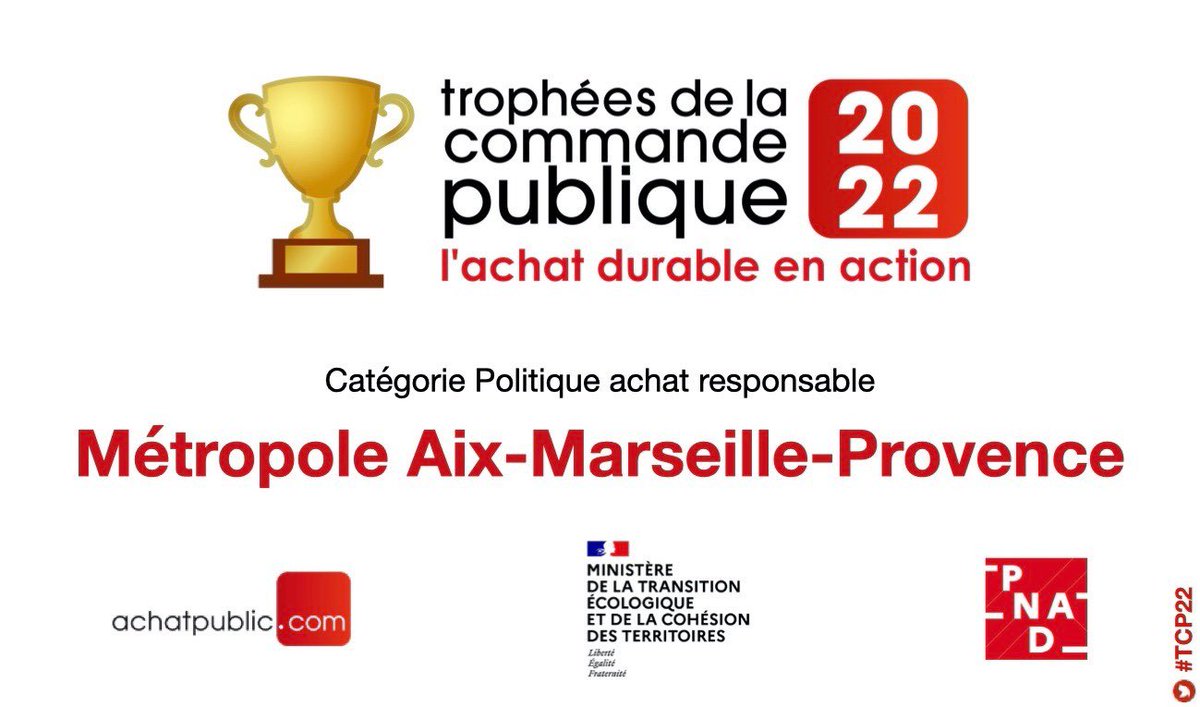 Nous sommes fiers et heureux d’être lauréats au trophée de la commande publique avec la <a href="/BxMetro/">Bordeaux Métropole</a>, <a href="/justice_gouv/">Ministère de la Justice</a> ou encore <a href="/Armees_Gouv/">Ministère des Armées</a>.  
Cette récompense, nous la devons au travail de nos agents et à la volonté de nos élus. Un beau travail collectif.
Bravo à tous.