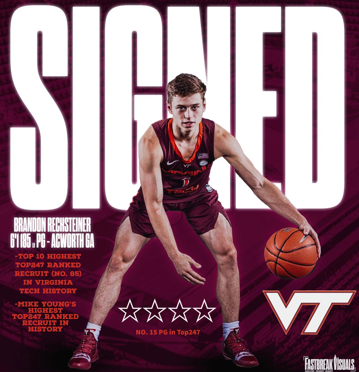 Officially A Hokie ✍️ ! @HokiesMBB Blacksburg what up ?!