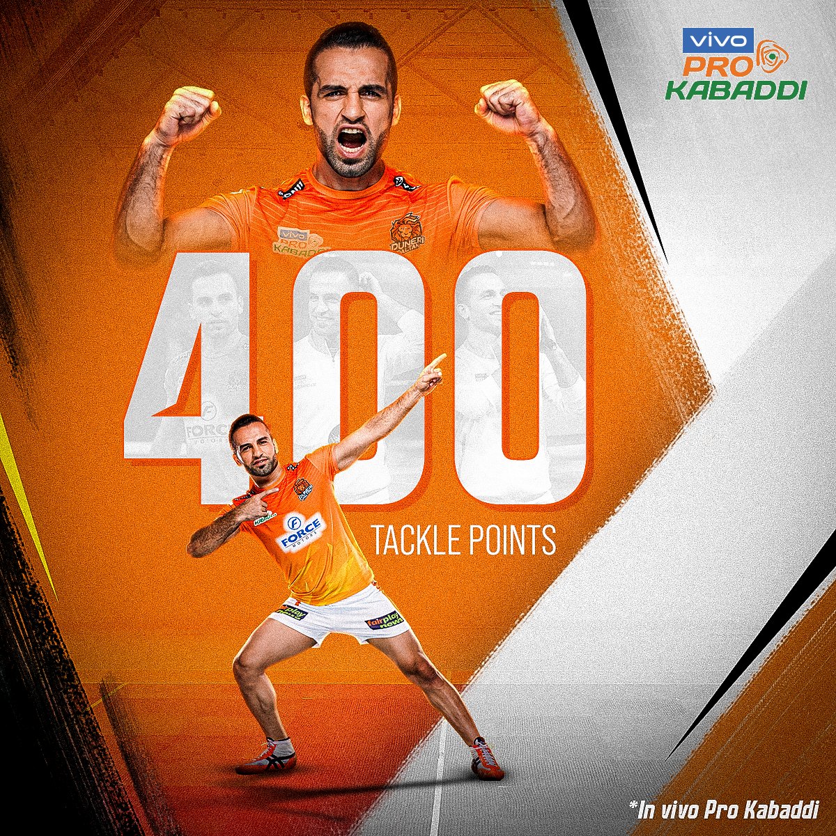 ProKabaddi on Twitter: "The Sultan rules with an iron grip 🦾 Congratulations to #FazelAtrachali on completing 4️⃣0️⃣0️⃣ tackle points in #vivoProKabaddi 🙌 #FantasticPanga #CHEvPUN https://t.co/3VZqlJna3E" / Twitter