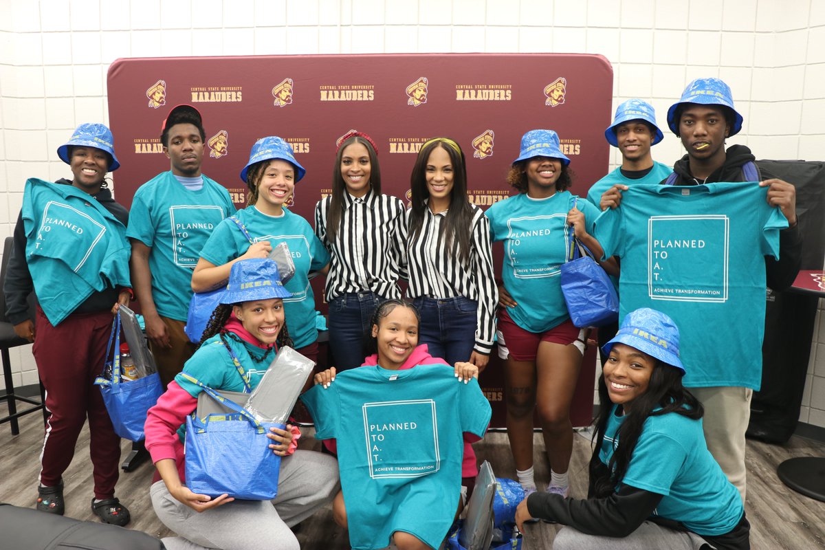 Thanks to <a href="/PlannedtoAT_inc/">Planned to A.T.</a> and <a href="/IKEAUSA/">IKEA USA</a> for serving as a educational resource to the @centralstate87 men's and women's basketball teams!