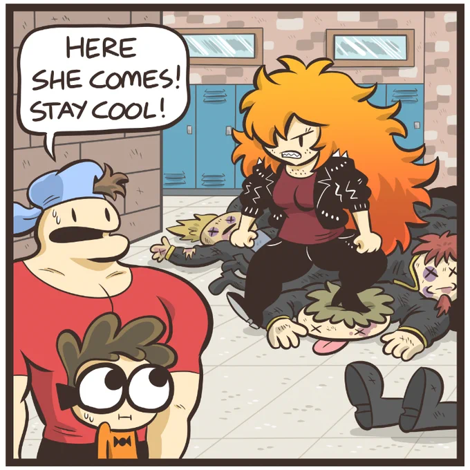 Here she comes! Read the newest episode of Nerd and Jock now on Webtoons!
https://t.co/kg4p2BtPVc 