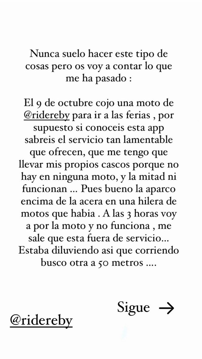 raquelaserranom's tweet photo. Que opinais ? @RideReby una empresa vergonzosa #reby https://t.co/bad8sJImXg