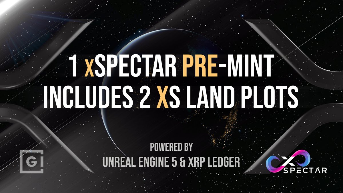 gokhshtein's tweet image. 🔥 Each @xSPECTAR Pre-Mint NFT Includes:

🎉 2 Vouchers for XS Land Plots!

✨ xSPECTAR Genesis NFTs: 
➡️ xspectar.com

🌠 Exclusive Metaverse Out Soon!

#xSPECTAR #XRP #XRPArmy #XRPL #XRPLedger #XRPNFT #XRPNFTs #Sponsored #NFA