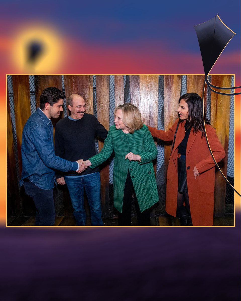 kiterunnerbway's tweet photo. Throwing it back to this special moment when @HillaryClinton came to the @kiterunnerbway a couple of weeks ago! 

📷: @TriciaBaron https://t.co/28ko8UFuGz