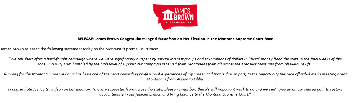 Brown concedes the SupCo race

#mtpol #mtnews