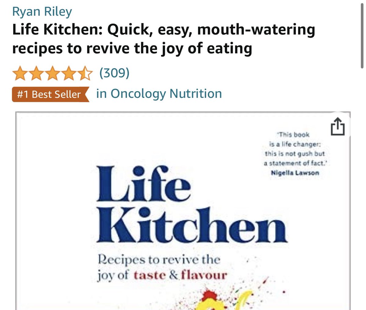 Oh my god. The @LifeKitchen cookbook has become a bestseller again! It’s the number one book in movers and shakers on Amazon and number one across several categories! Thank you all so much.