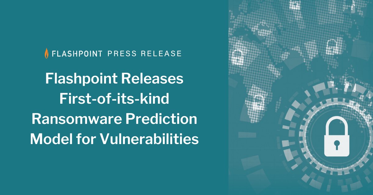 FlashpointIntel's tweet image. Today we&apos;re excited to announce the release of our ransomware prediction model, a first-of-its-kind functionality allows vulnerability management teams to improve remediation efforts and prevent cyber extortion events with VulnDB.

Read about it here: lnkd.in/g3kjsCZf