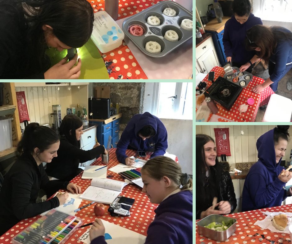 Chit Chat Art with Marr S2/3 
Adding some natural exfoliators to the soap-making process at the Bothy. 

Great afternoon for bacon rolls, getting up close with the ingredients🔬 and some peaceful drawing ☺️