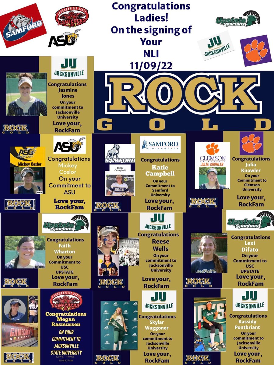 Samantha Yzaguirre (@samyzaguirre_11) on Twitter photo Wow!! I’m so happy for our <a href="/RockGoldManetta/">Rock Gold Manetta</a> 18U team!! 💙💛
<a href="/SamfordSB/">Samford Softball</a> <a href="/JAX_Softball/">Jacksonville Softball 🥎</a> <a href="/clemsonsoftball/">Clemson Softball 🥎</a> <a href="/BamaStateSB/">Alabama State Softball</a> <a href="/UpstateSoftball/">USC Upstate Softball</a> @JSUGamecocksSB Wow!! I’m so happy for our <a href="/RockGoldManetta/">Rock Gold Manetta</a> 18U team!! 💙💛
<a href="/SamfordSB/">Samford Softball</a> <a href="/JAX_Softball/">Jacksonville Softball 🥎</a> <a href="/clemsonsoftball/">Clemson Softball 🥎</a> <a href="/BamaStateSB/">Alabama State Softball</a> <a href="/UpstateSoftball/">USC Upstate Softball</a> @JSUGamecocksSB