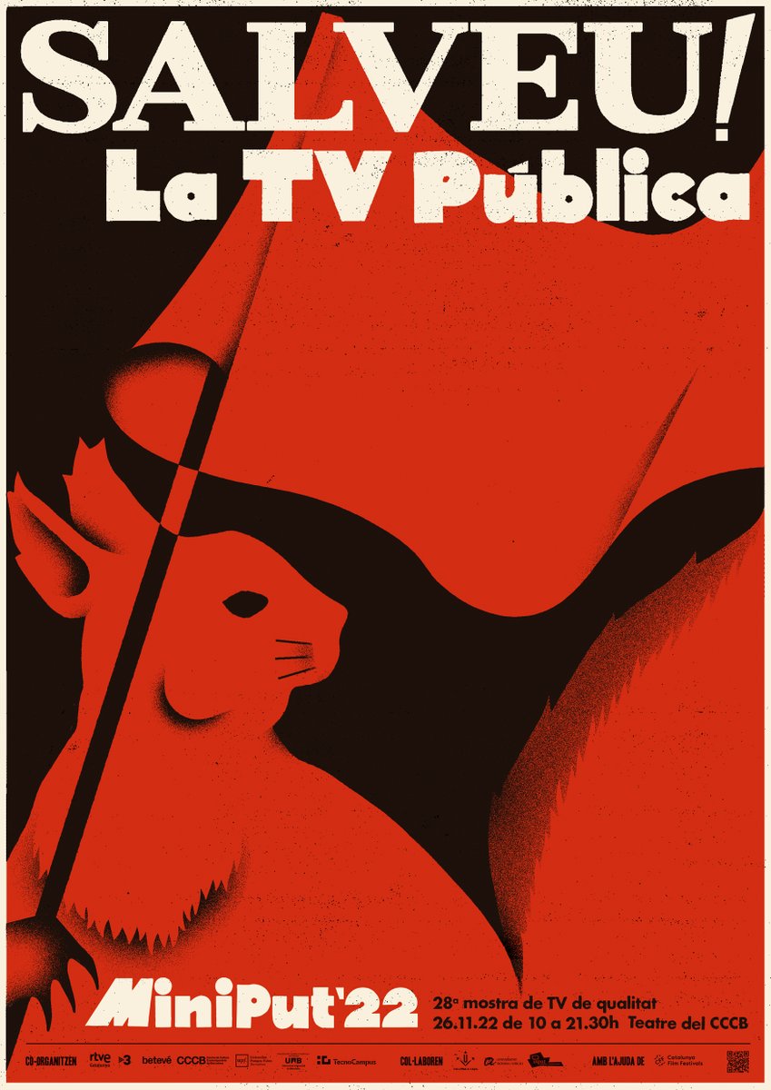 ✨Ja tenim aquí el cartell del #MINIPUT2022!
Veniu a salvar la TV pública de qualitat el 26 de novembre al Teatre del @cececebe ✊🏼📺

Disseny d'<a href="/ESCOLA_studio/">ESCOLA</a>. Moltes gràcies!