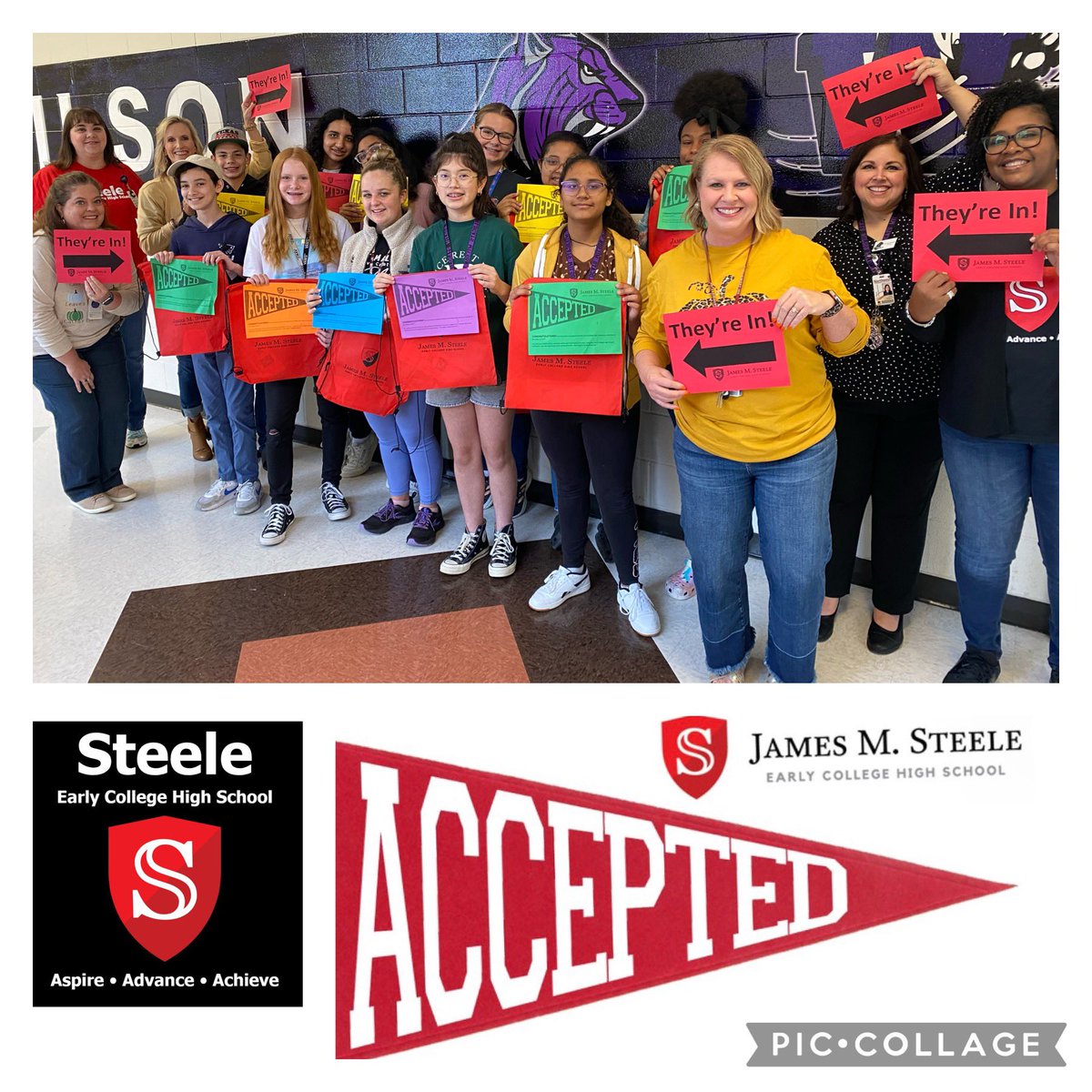 Collegiate Academy and Early College High School (@collegiate_acad) on Twitter photo Congratulations to the Accepted Class of 2027 from <a href="/TruettWilsonMS/">Truett Wilson Middle School</a> ! <a href="/steele_echs/">Steele Early College High School</a> <a href="/NisdCTE/">NISD CTE</a> Congratulations to the Accepted Class of 2027 from <a href="/TruettWilsonMS/">Truett Wilson Middle School</a> ! <a href="/steele_echs/">Steele Early College High School</a> <a href="/NisdCTE/">NISD CTE</a>