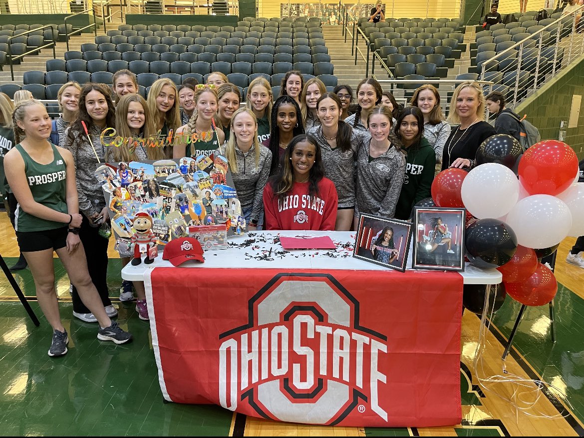 Committed to The Ohio State University. So Thankful for my Coaches,Family ,Team and friends for supporting me throughout my journey.❤️🌰.<a href="/OhioStateTFXC/">Ohio State T&F/XC</a> <a href="/NTX_Jackrabbits/">NTX Jackrabbits</a> <a href="/ProsperXCTrack/">Prosper XC & Track</a> <a href="/KeepingupwKeena/">Keepingupwithkeena</a>