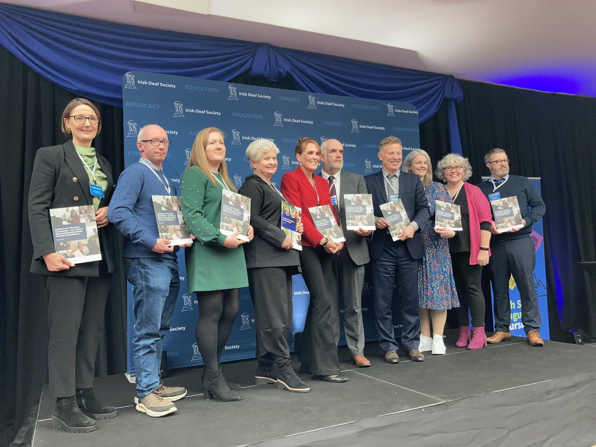 IrishDeafSoc's tweet photo. All went well at the launch of our publication Guidance for Deaf Careers at @DeafVillageIrel @pobal @solas #deafcareerproject #iamthebossofme https://t.co/spCeGrcCTV