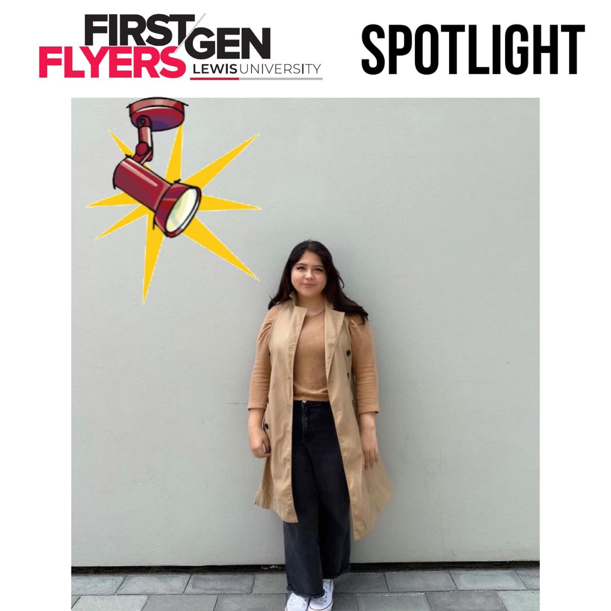 LewisU_AS's tweet image. It’s First-Gen College Students week &amp;amp; we’re spotlighting Danae Arenas Rivera!
She is a freshman studying diagnostic medical sonography.
She joined the First-Gen Flyers Program to be supported by other first-gen students &amp;amp; mentors
#lewisu #lewisu_as  #firstgenflyers