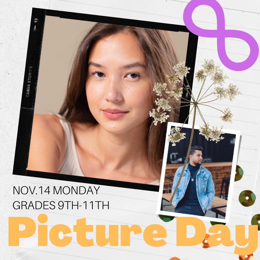 Picture Day - Grades 9th-11th - Nov. 14th Monday
