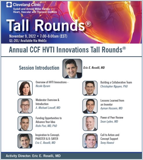 Christopher Nguyen, PhD, FSCMR, FACC (@chrisnguyenphd) on Twitter photo Wonderful time sharing how HVTI cultivates cutting edge research and innovation at #TallRounds
<a href="/EricRoselliMD/">Eric E. Roselli</a> <a href="/CleClinicHVTI/">Cleveland Clinic Heart, Vascular & Thoracic</a> <a href="/CCInnovations/">CCInnovations</a> #CCF_CIRC Wonderful time sharing how HVTI cultivates cutting edge research and innovation at #TallRounds
<a href="/EricRoselliMD/">Eric E. Roselli</a> <a href="/CleClinicHVTI/">Cleveland Clinic Heart, Vascular & Thoracic</a> <a href="/CCInnovations/">CCInnovations</a> #CCF_CIRC