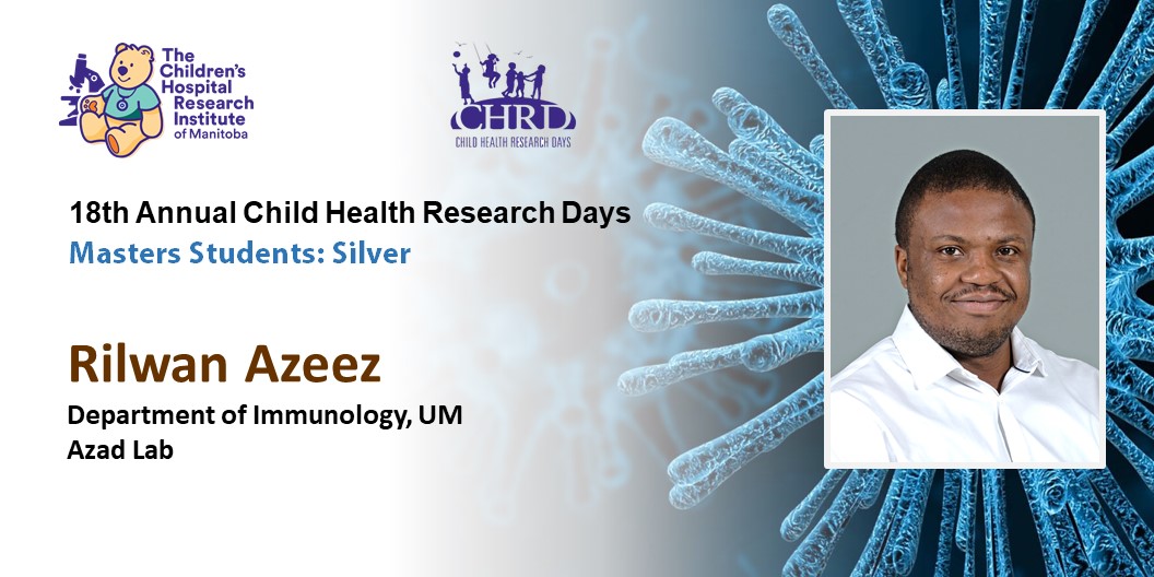 Dept of Immunology @ UofM (@um_immu) on Twitter photo Congratulations Rilwan. Well done! #CHRD2022
Congratulations to everyone who participated in the poster competition - the future is bright for #ChildHealth #research in Manitoba!
<a href="/um_research/">uManitoba Research</a> <a href="/UM_RadyFHS/">U of M Rady Faculty</a> <a href="/CHRIManitoba/">CHRIM</a>
<a href="/MeghanAzad/">Prof. Meghan Azad, PhD</a> <a href="/rilwanazeez_/">Rilwan Azeez, MD, MSc</a> Congratulations Rilwan. Well done! #CHRD2022
Congratulations to everyone who participated in the poster competition - the future is bright for #ChildHealth #research in Manitoba!
<a href="/um_research/">uManitoba Research</a> <a href="/UM_RadyFHS/">U of M Rady Faculty</a> <a href="/CHRIManitoba/">CHRIM</a>
<a href="/MeghanAzad/">Prof. Meghan Azad, PhD</a> <a href="/rilwanazeez_/">Rilwan Azeez, MD, MSc</a>