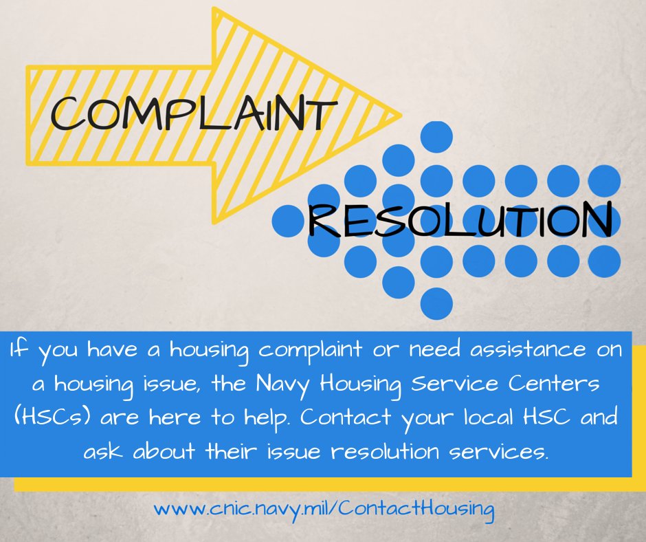 #USNavy HSC will help you when housing health & safety issue arise. Contact the HSC today! #NavyHousing #ContactHousing cnic.navy.mil/ContactHousing
