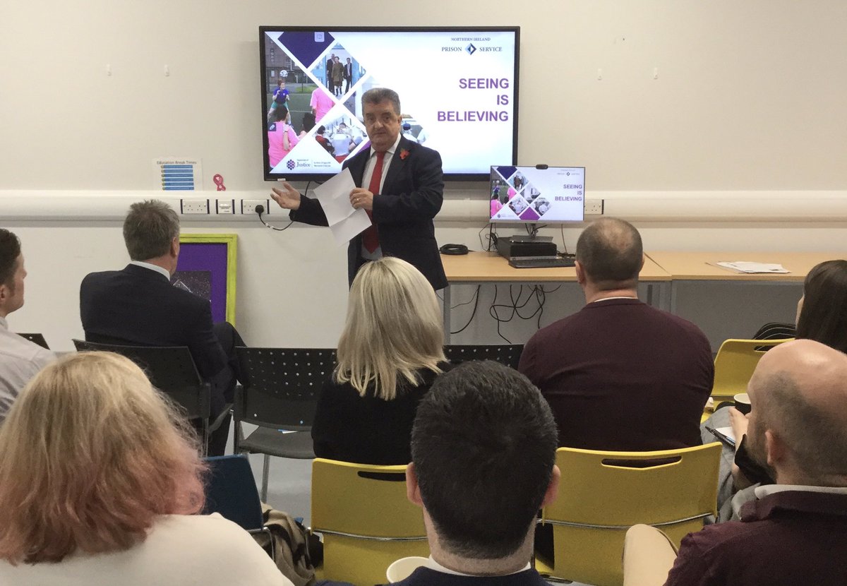 Ronnie Armour welcomed business leaders to Hydebank today as part of a ‘Seeing is Believing’ employability event. Co-hosted with <a href="/bitcni/">BITC NI</a> this was part of a campaign to remove disclosure of convictions from initial stages of job applications. #banthebox