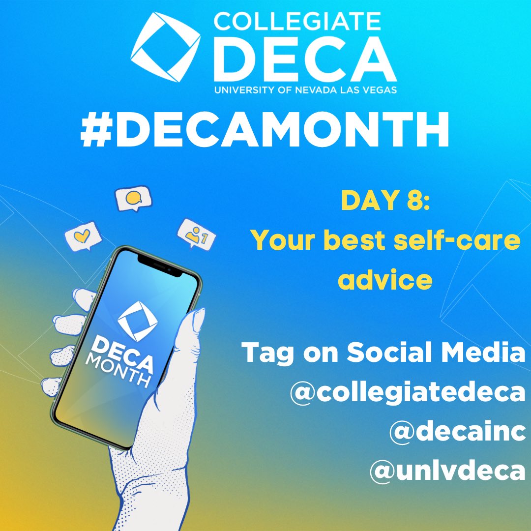 UNLVDECA's tweet photo. Recap of #decamonth day 8! #collegiatedeca #gettheedge #unlv #decamonth2022 https://t.co/aTmRahgJJr
